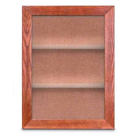 United Visual Products Outdoor Enclosed Combo Board, 42"x32", Black Frame/Burgundy & Cobalt UVCB4232ODB-BURGUN-COBACC